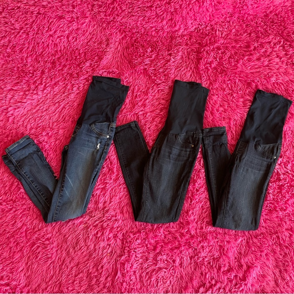 EUC AG Adriano Goldschmied maternity jeans denim jeggings 24